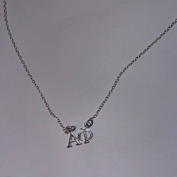 Alpha Phi Silver Necklace - Picture 2 of 3